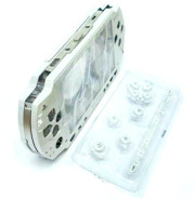PSP1000 Full Housing Shell Case Silver