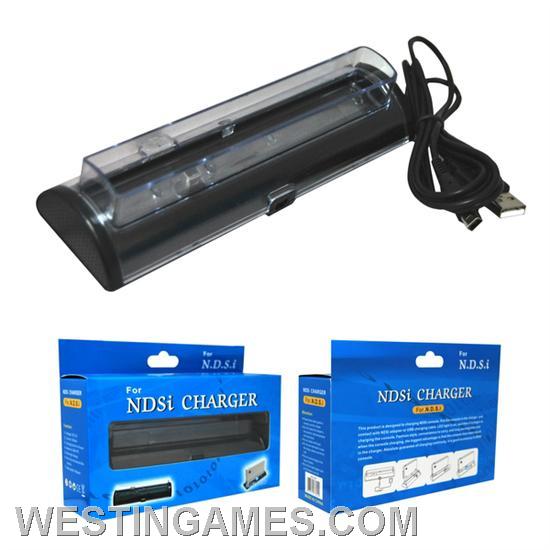 USB Powered Blue Light Charging Dock Station for NDSi/DSi