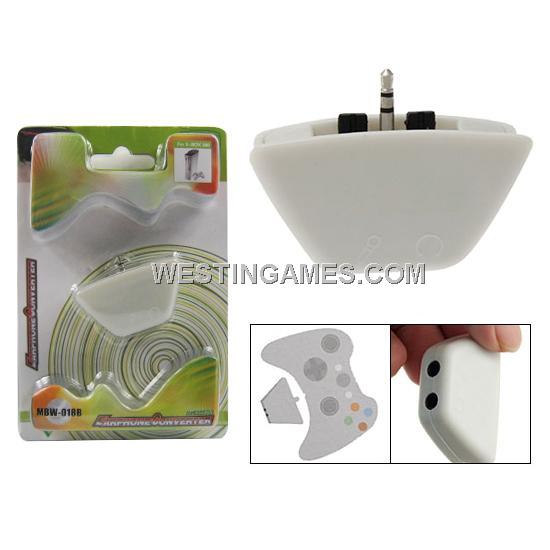 Earphone + Microphone Ports Converter for XBOX360