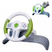 4in1 Wireless Game Steering Wheel for PC/PS2/PS3/XBOX360 - Black