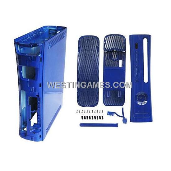 Full Console Replacement Housing Shell Case With HDMI Port Blue for XBOX360