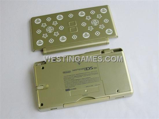 Complete Housing Shell Case Mario to Milo Gold for NDSL/DS Lite/DSL (limite/copy)