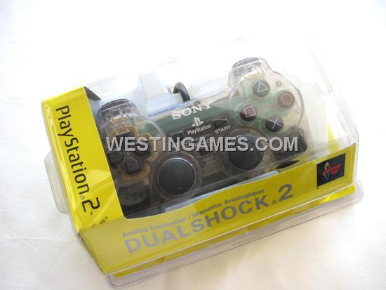 Wired Controller Joypad Dualshock 2 Transparent White for Sony PS2