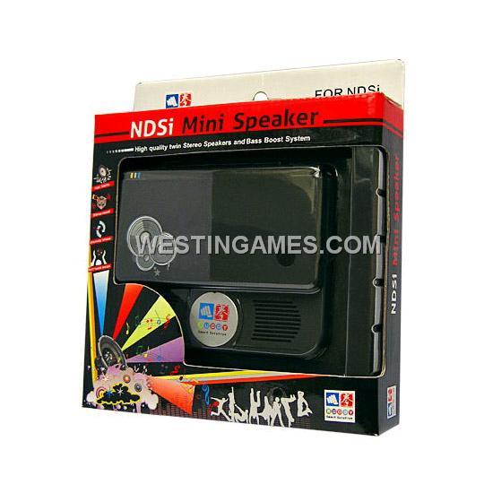 Mini Speaker with Protective Front Coverfor for NDSi/DSI ( Black)