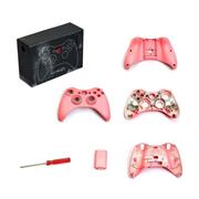Faceplate Housing Shell with Screwdriver for Xbox360 Wireless Controller (Pink)