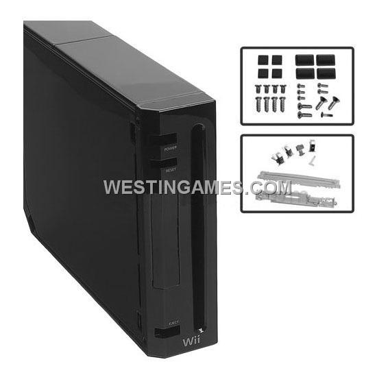 Wii Replacement Customize Console Housing Shell Case Black