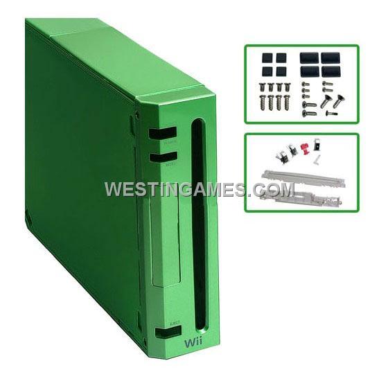 Wii Replacement Customize Console Housing Shell Case Green