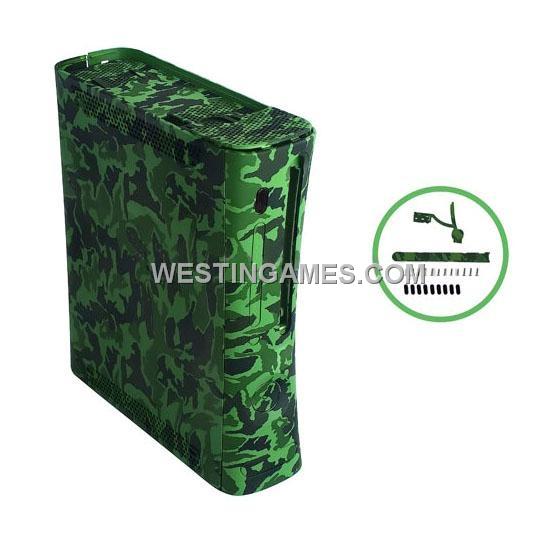Full Console Housing Shell Case With HDMI Port Camouflage for Xbox360