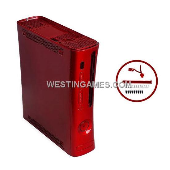 Full Console Housing Shell Case With HDMI Port Red for Xbox360