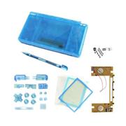 NDSL/DS Lite Full Housing Shell with LED Circuit Board Transparent Blue