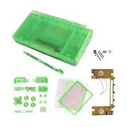NDSL/DS Lite Full Housing Shell with LED Circuit Board Transparent Green