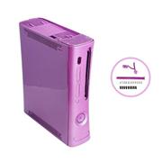 Full Console Housing Shell Case With HDMI Port Purple for Xbox360