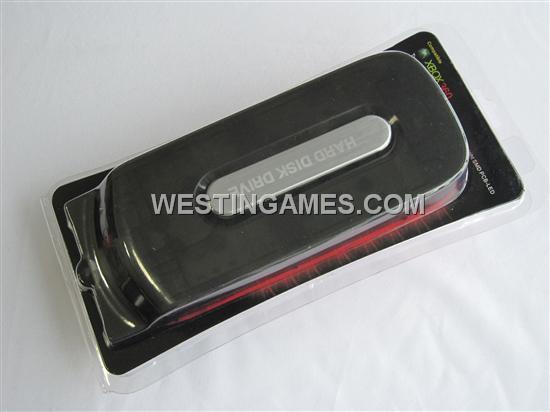 Xbox360 Hard Disk Drive Black Case with Bright SMD PCB-LED