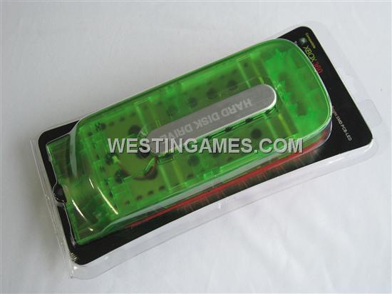 Xbox360 Hard Disk Drive Green Case with Bright SMD PCB-LED