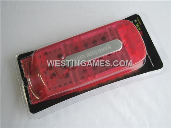 Xbox360 Hard Disk Drive Red with Bright SMD PCB-LED