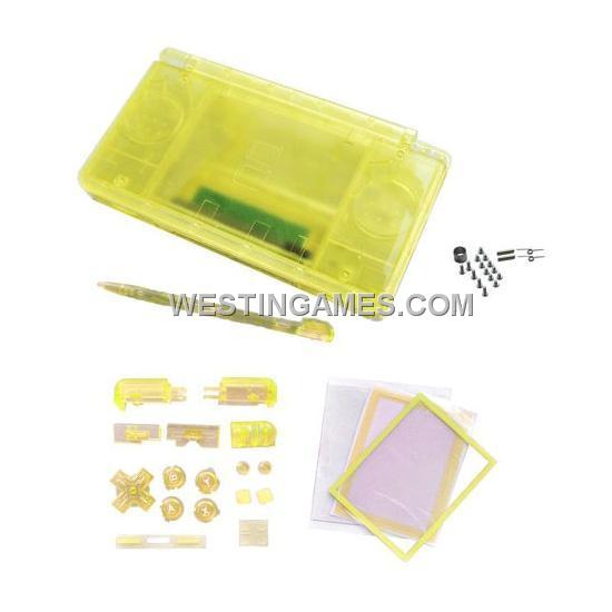 DSL/DS Lite Full Housing Shell Case Transparent Yellow