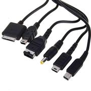 9 in 1 Blue Light Car Charger for PSP/PSP GO/DS/DSL/DSI/Mobile Phone/MP3/MP4 02