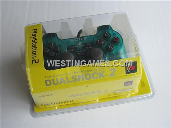 Wired Controller Joypad Dualshock 2 Transparent Light Green for Sony PS2