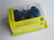 Wired Controller Joypad Dualshock 2 Transparent Blue for Sony PS2
