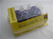 Wired Controller Joypad Dualshock 2 Transparent Purple for Sony PS2