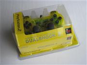 Wired Controller Joypad Dualshock 2 Transparent Yellow for Sony PS2