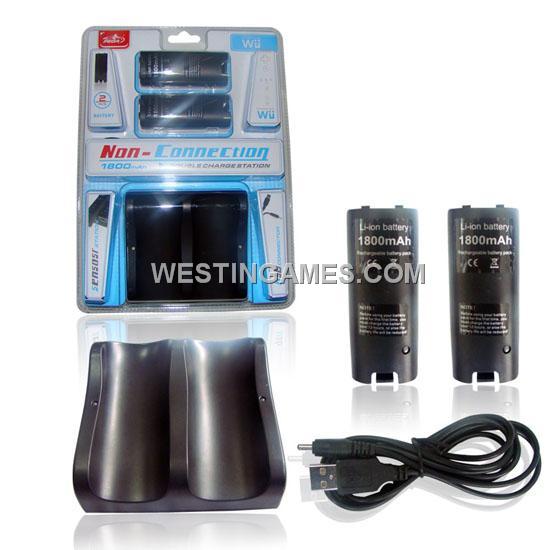 Wii non-connection double charge station black