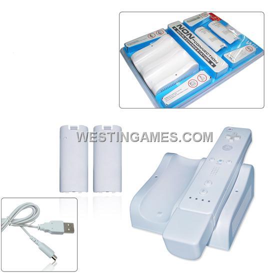 Wii Non-connection Double Charge Station White