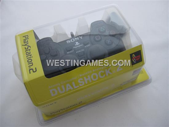 Wired Controller Joypad Dualshock 2 Transparent Black for Sony PS2