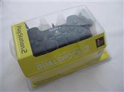 Wired Controller Joypad Dualshock 2 Transparent Black for Sony PS2