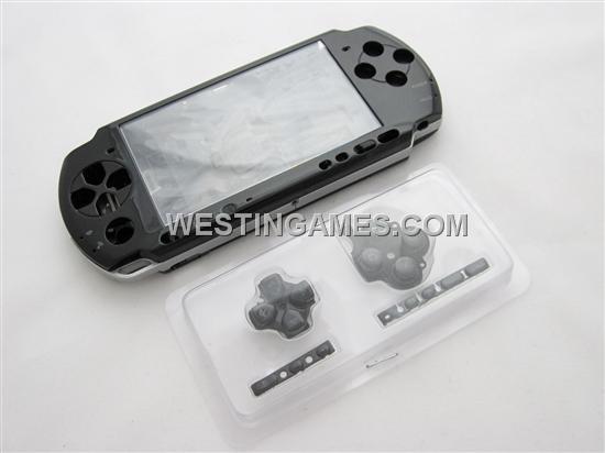 PSP 3000 Complete Housing Shell Case Black Without Brand (NEUTRAL)
