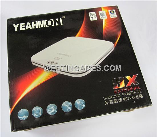 Wii 8X External Slim DVD-ROM Drive White