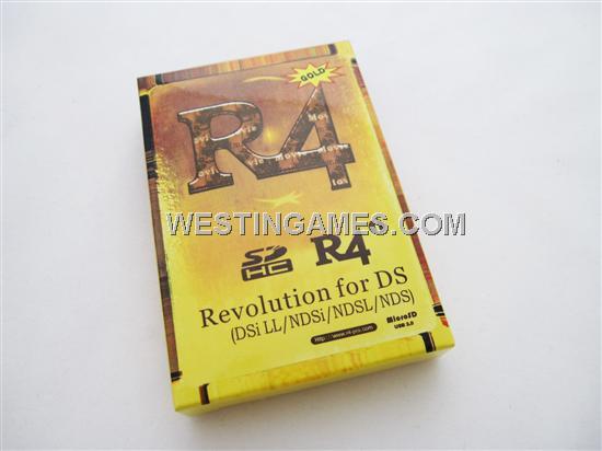 R4I-SDHC Gold Wood Support V1.4.3 / V2.0 for NDSL/DSI/DSi XL/3DS