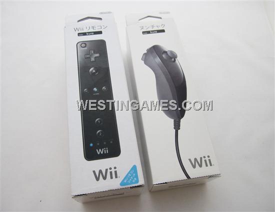 Wii limited edition remote & nunchuk controller (black)