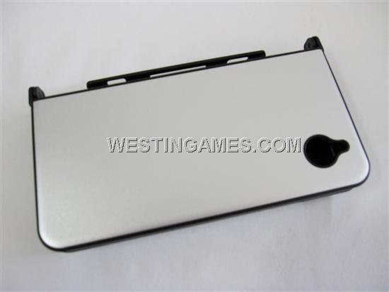 Protective Plastic Case with Aluminum Cover for NDSi LL/XL Silver