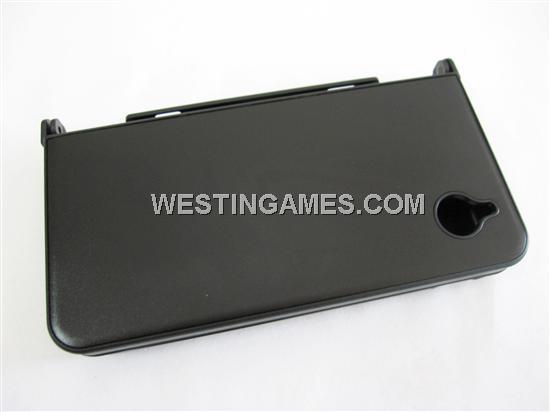 Protective Plastic Case with Aluminum Cover for NDSi LL/XL Black