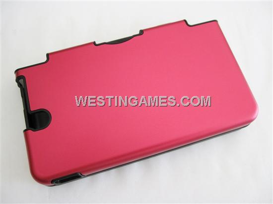 Protective Plastic Case with Aluminum Cover and Cartoon Red for NDSi LL/XL 02