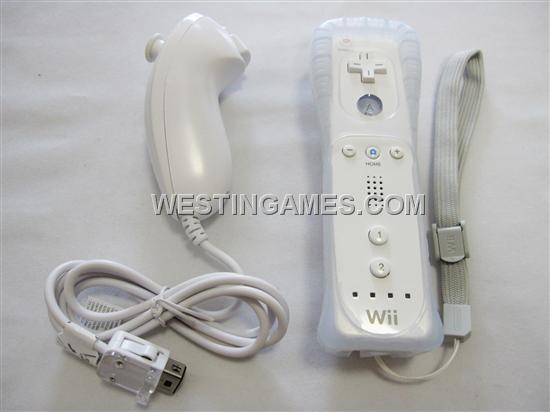 Wireless Remote and Nunchuck Controller without Packing for WII White