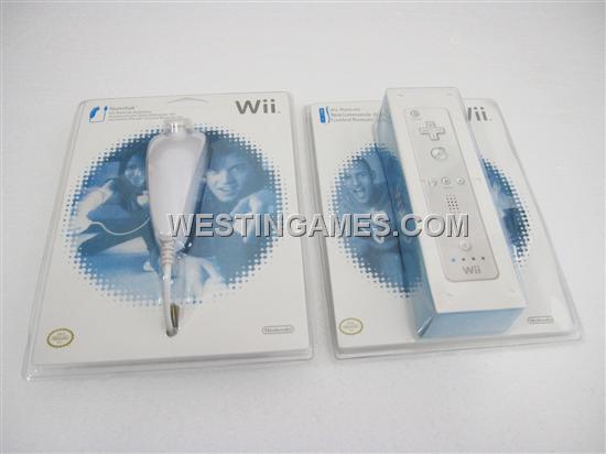 Remote and Nunchuck Controller for WII White (US Version)