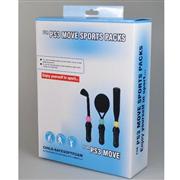 6 in 1 Tennis/Baseball/Golf Sports Packs for PS3 Move Motion Game