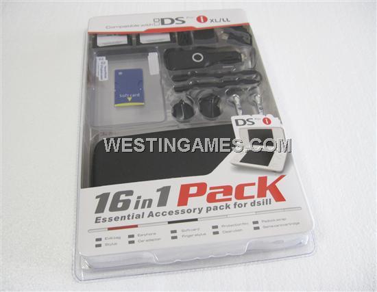 16IN 1 Pack Essential Accessory Pack For NDSI LL/XL