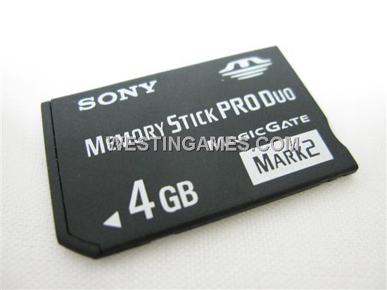 Sony Memory Stick Pro Duo 4GB Flash Card (Mark2)