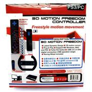 PS3/PC 3D Motion Freedom Wireless Remote Controller with Steering Wheel 06