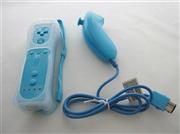 WU Wireless Remote & Nunchuk Controller Joypad Blue With Packing for WII (NEUTRAL) 02