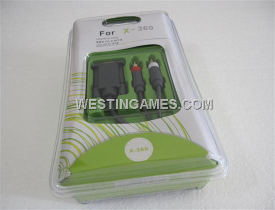 XBOX360 VGA Cable & 2RCA 1.8M Length