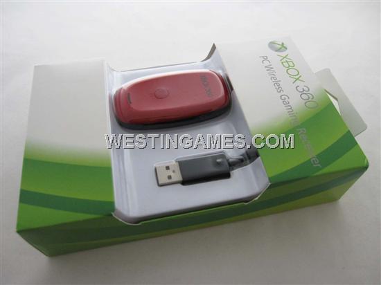 PC Wireless Gaming Receiver Red for XBOX 360 Slim