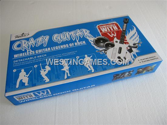 Wireless Crazy Rock Guitar for WII