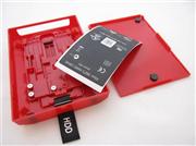 Internal Hard Drive HDD Housing Shell Case DIY Clip and Lock Red for XBOX360 SLIM (OEM) 03