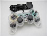 Wired Controller Joypad Dualshock 2 Transparent White for Sony PS2 02
