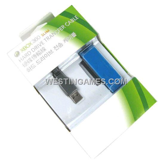 USB Hard Drive HDD Transfer Cable Kit Blue for XBOX 360 Slim
