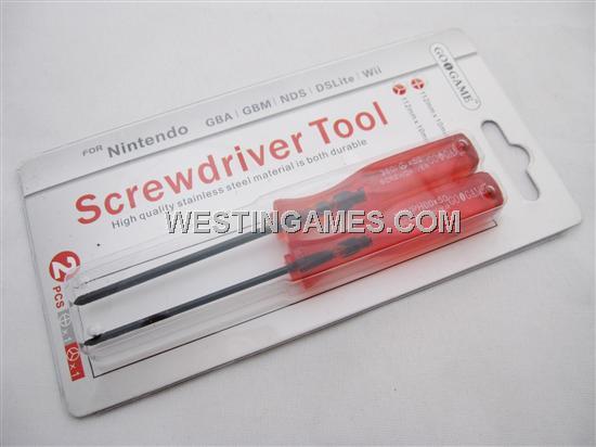 Screwdriver Trigram + Cross Tool With Packing for Nintendo Wii & DS